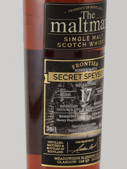 The Maltman Secret Speyside 17 Year Old 2007 - Bottle Of Japan