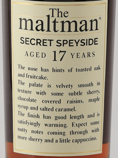 The Maltman Secret Speyside 17 Year Old 2007 - Bottle Of Japan