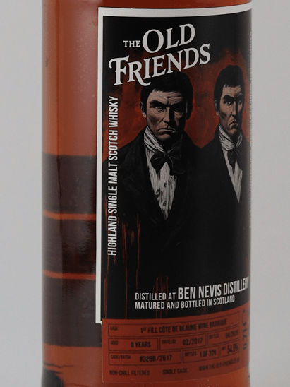The Old Friends Ben Nevis 8 Year Old 2017 - Bottle Of Japan