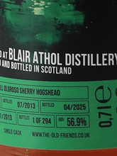 Load image into Gallery viewer, The Old Friends Blair Athol 11 Year Old 2013 - Bottle Of Japan