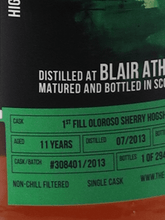 Load image into Gallery viewer, The Old Friends Blair Athol 11 Year Old 2013 - Bottle Of Japan
