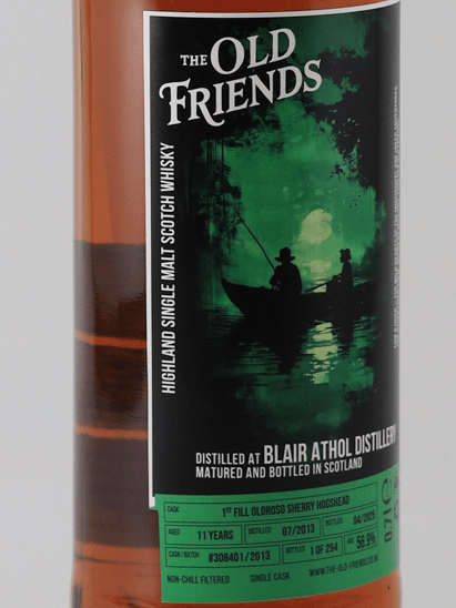 The Old Friends Blair Athol 11 Year Old 2013 - Bottle Of Japan