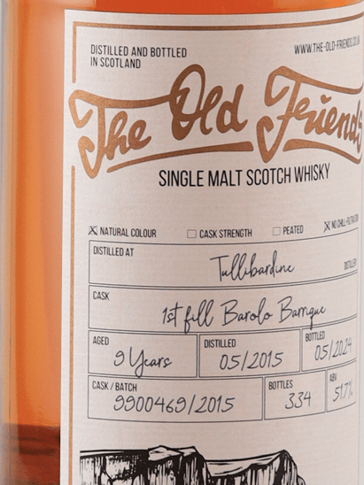 The Old Friends Tullibardine 9 Year Old 2015 - Bottle Of Japan