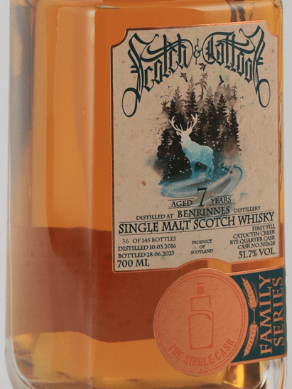 The Single Cask Benrinnes 7 Year Old 2016 - Bottle Of Japan