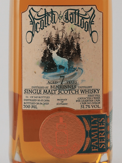 The Single Cask Benrinnes 7 Year Old 2016 - Bottle Of Japan