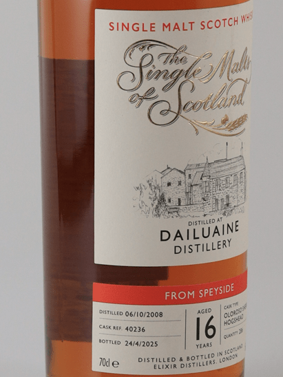 The Single Malts of Scotland Dailuaine 16 Year Old 2008 - Bottle Of Japan