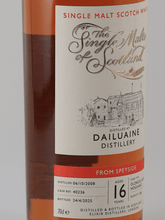 Load image into Gallery viewer, The Single Malts of Scotland Dailuaine 16 Year Old 2008 - Bottle Of Japan