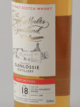 Load image into Gallery viewer, The Single Malts of Scotland Glenlossie 18 Year Old 2007 - Bottle Of Japan