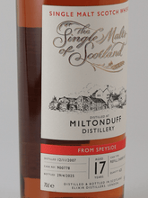 Load image into Gallery viewer, The Single Malts of Scotland Miltonduff 17 Year Old 2007 - Bottle Of Japan