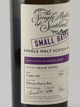 Load image into Gallery viewer, The Single Malts of Scotland Small Batch Blair Athol 7 Year Old 2016 - Bottle Of Japan