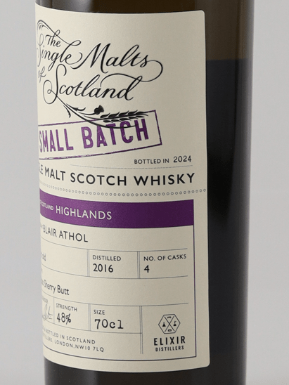The Single Malts of Scotland Small Batch Blair Athol 7 Year Old 2016 - Bottle Of Japan