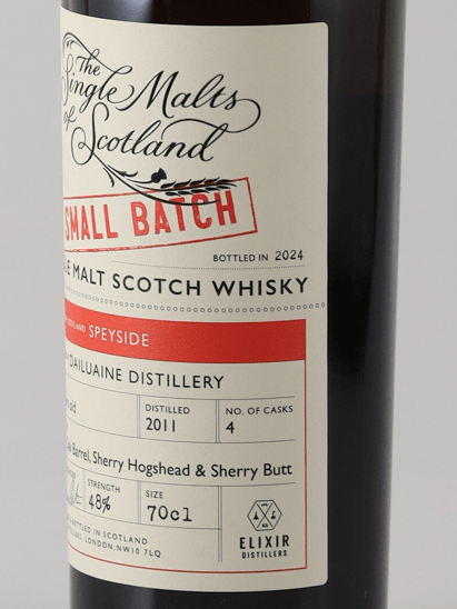The Single Malts of Scotland Small Batch Dailuaine 12 Year Old 2011 - Bottle Of Japan