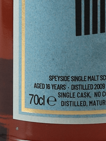 The Whisky Agency Braeval 16 Year Old 2009 - Bottle Of Japan