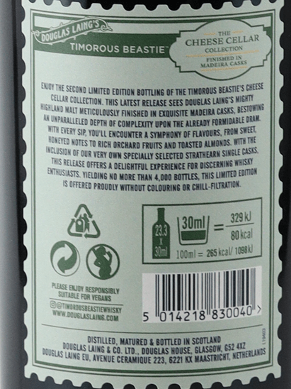 Timorous Beastie Madeira Cask Finish - Bottle Of Japan
