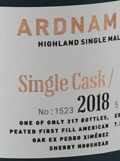 T.I.R Ardnamurchan 5 Year Old 2018 - Bottle Of Japan