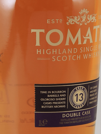 Tomatin 13 Year Old Double Cask 1L - Bottle Of Japan