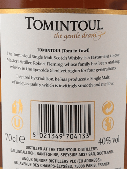 Tomintoul 18 Year Old - Bottle Of Japan