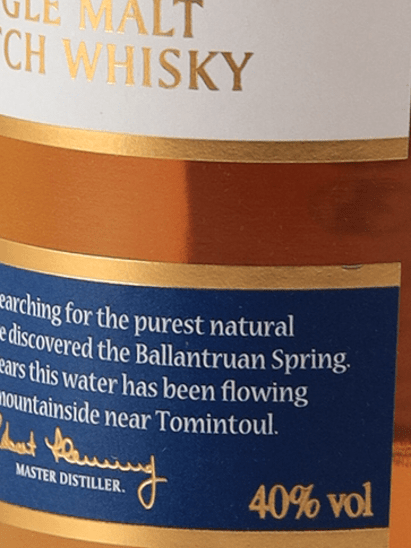 Tomintoul 18 Year Old - Bottle Of Japan