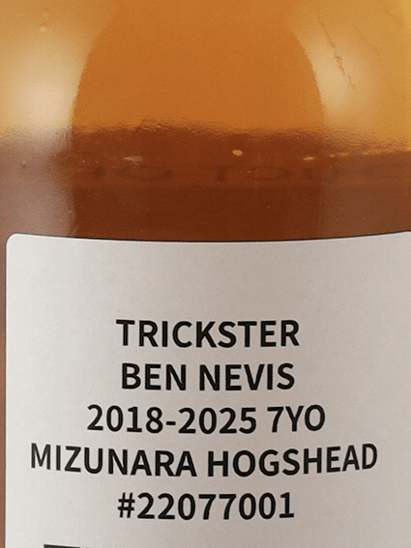 Trickstar Ben Nevis 7 Year Old 2018 - Bottle Of Japan