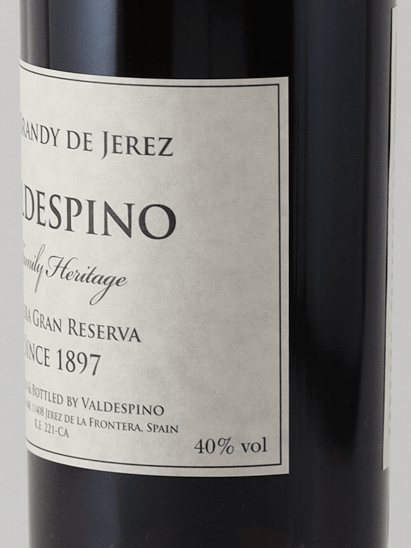 Valdespino Family Heritage Brandy 2025 Release - Bottle Of Japan