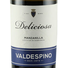 Load image into Gallery viewer, Valdespino Manzanilla Deliciosa Sherry 15% 750ml - front label