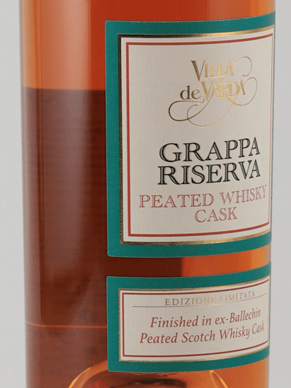 Villa De Varda Grappa Riserva Peat Whisky Cask - Bottle Of Japan