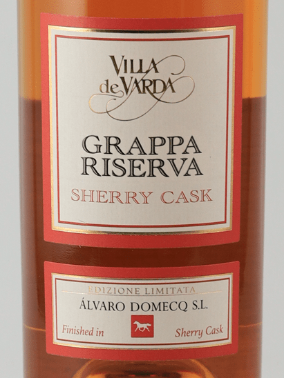 Villa De Varda Grappa Riserva Sherry Cask - Bottle Of Japan