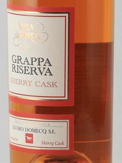 Villa De Varda Grappa Riserva Sherry Cask - Bottle Of Japan