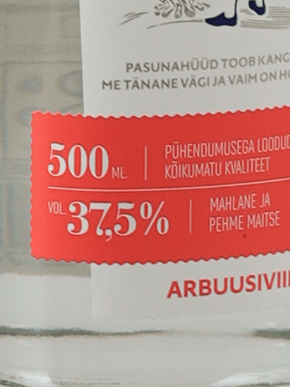 Viru Valge Watermelon Vodka - Bottle Of Japan