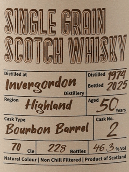 Whisky Find Meowview Theater The Godfather Invergordon 50 Year Old 1974 - Bottle Of Japan