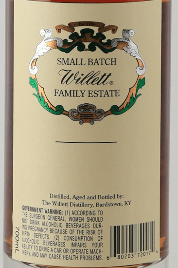 Willett Family Estate Rye 4 Year Old - Bottle Of Japan