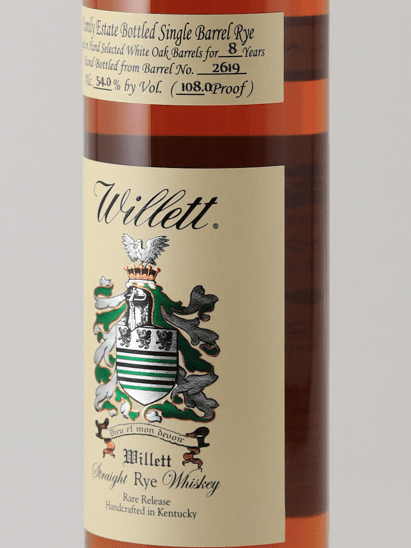 Willett Family Estate Rye 8 Year Old - Bottle Of Japan
