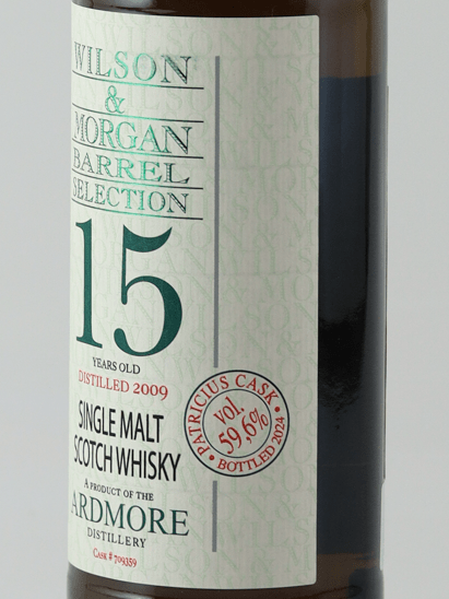 Wilson & Morgan Ardmore 15 Year Old 2009 - Bottle Of Japan
