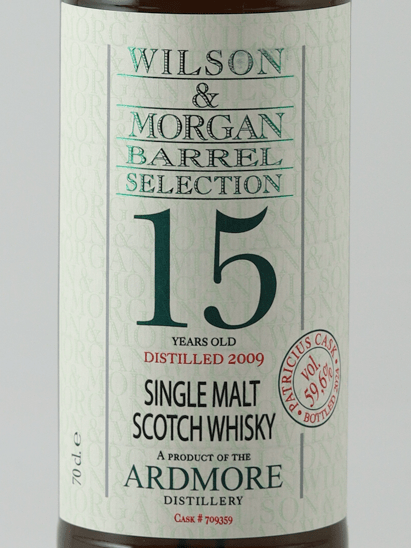 Wilson & Morgan Ardmore 15 Year Old 2009 - Bottle Of Japan
