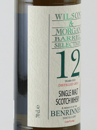 Wilson & Morgan Benrinnes 12 Year Old 2011 - Bottle Of Japan