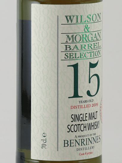 Wilson & Morgan Benrinnes 15 Year Old 2009 - Bottle Of Japan
