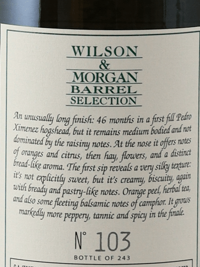 Wilson & Morgan Benrinnes 15 Year Old 2009 - Bottle Of Japan