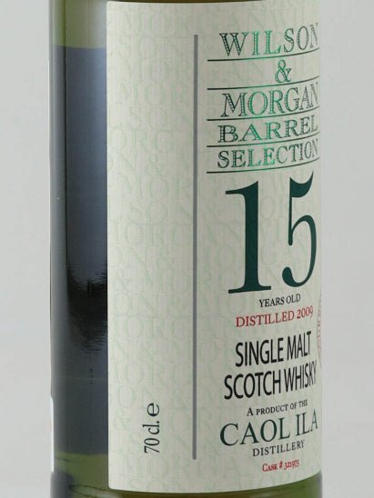 Wilson & Morgan Caol Ila 15 Year Old 2009 - Bottle Of Japan