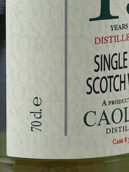 Wilson & Morgan Caol Ila 15 Year Old 2009 - Bottle Of Japan
