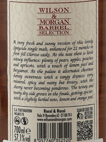 Wilson & Morgan Dailuaine 2015/2025 - Bottle Of Japan