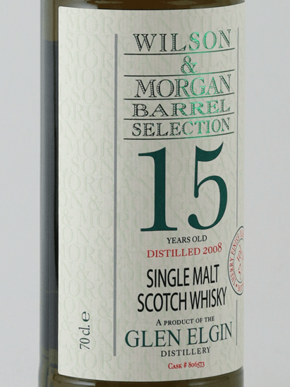 Wilson & Morgan Glen Elgin 15 Year Old 2008 - Bottle Of Japan