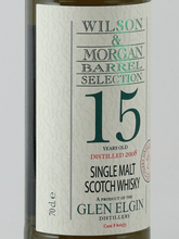Load image into Gallery viewer, Wilson &amp; Morgan Glen Elgin 15 Year Old 2008 - Bottle Of Japan