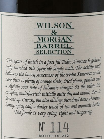 Wilson & Morgan Linkwood 15 Year Old 2009 - Bottle Of Japan