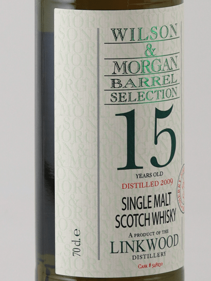Wilson & Morgan Linkwood 15 Year Old 2009 - Bottle Of Japan