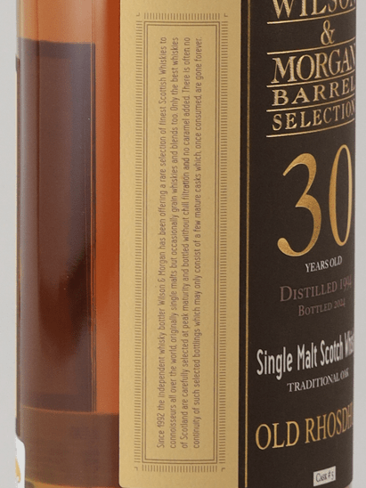 Wilson & Morgan Old Rhosdhu 30 Year Old 1994 - Bottle Of Japan