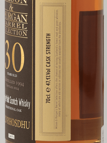 Wilson & Morgan Old Rhosdhu 30 Year Old 1994 - Bottle Of Japan