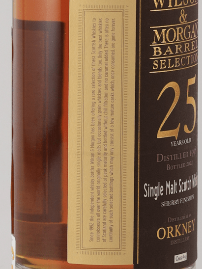 Wilson & Morgan Orkney 25 Year Old 1998 - Bottle Of Japan