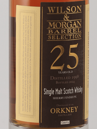 Wilson & Morgan Orkney 25 Year Old 1998 - Bottle Of Japan