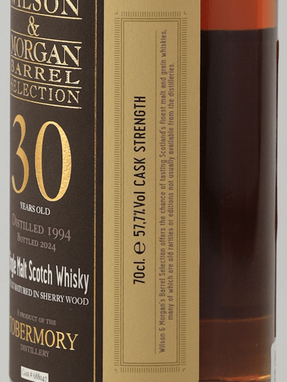Wilson & Morgan Tomintoul 30 Year Old 1994 - Bottle Of Japan