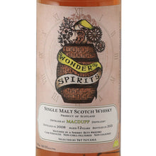 Load image into Gallery viewer, Wonder of Spirits Macduff 12 Year Old 2008 60.5% whisky - front label artwork